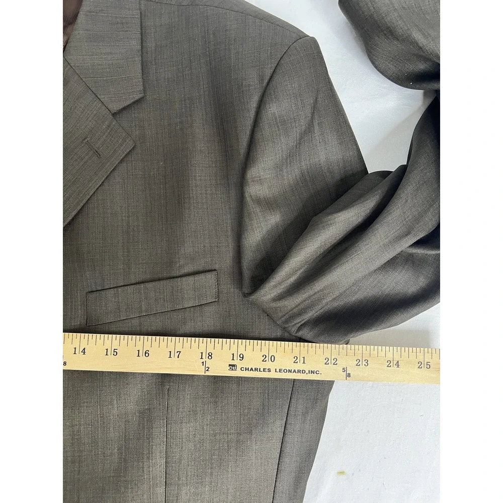 Caravelli Blazer Mens 44R Brown Three Button Paris 3B Sport‎ Coat Classic Lined